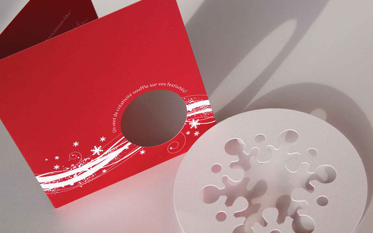 Turbulences triomphe carton Invitation Carte de Noël evenement imprimé design graphique