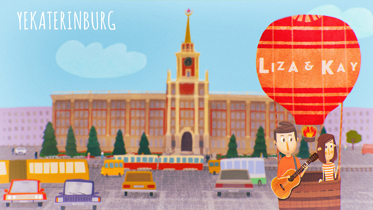 animation  2D indie liza&kay germany Russia tour ILLUSTRATION  speedpaint