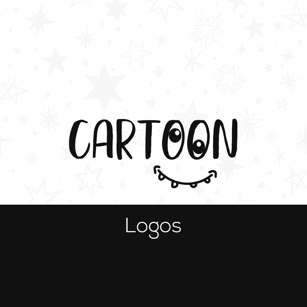 logo collection cartoon logo graphic design  cartoon style