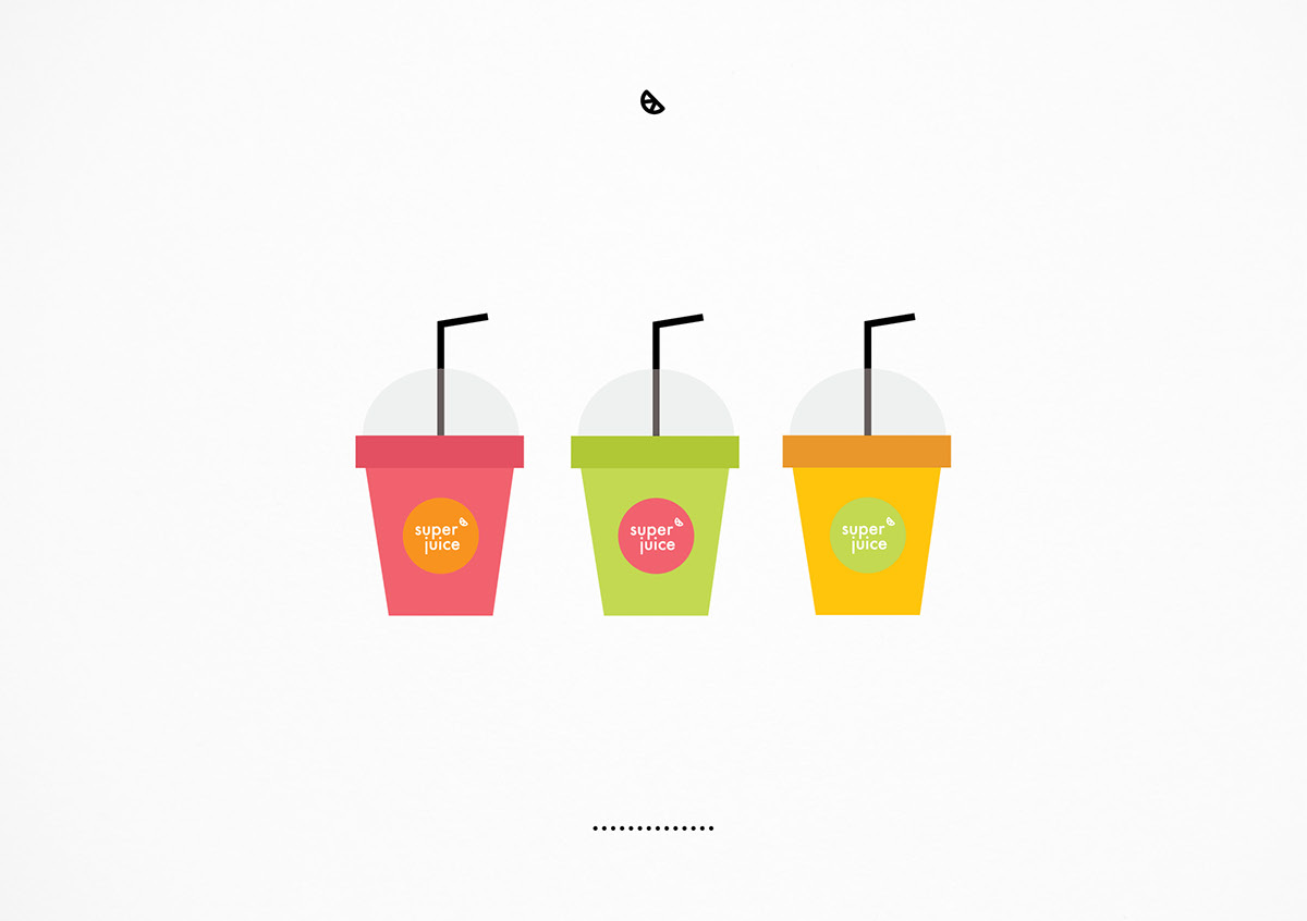 juice super logo fresh Fun fruits Label indonesia
