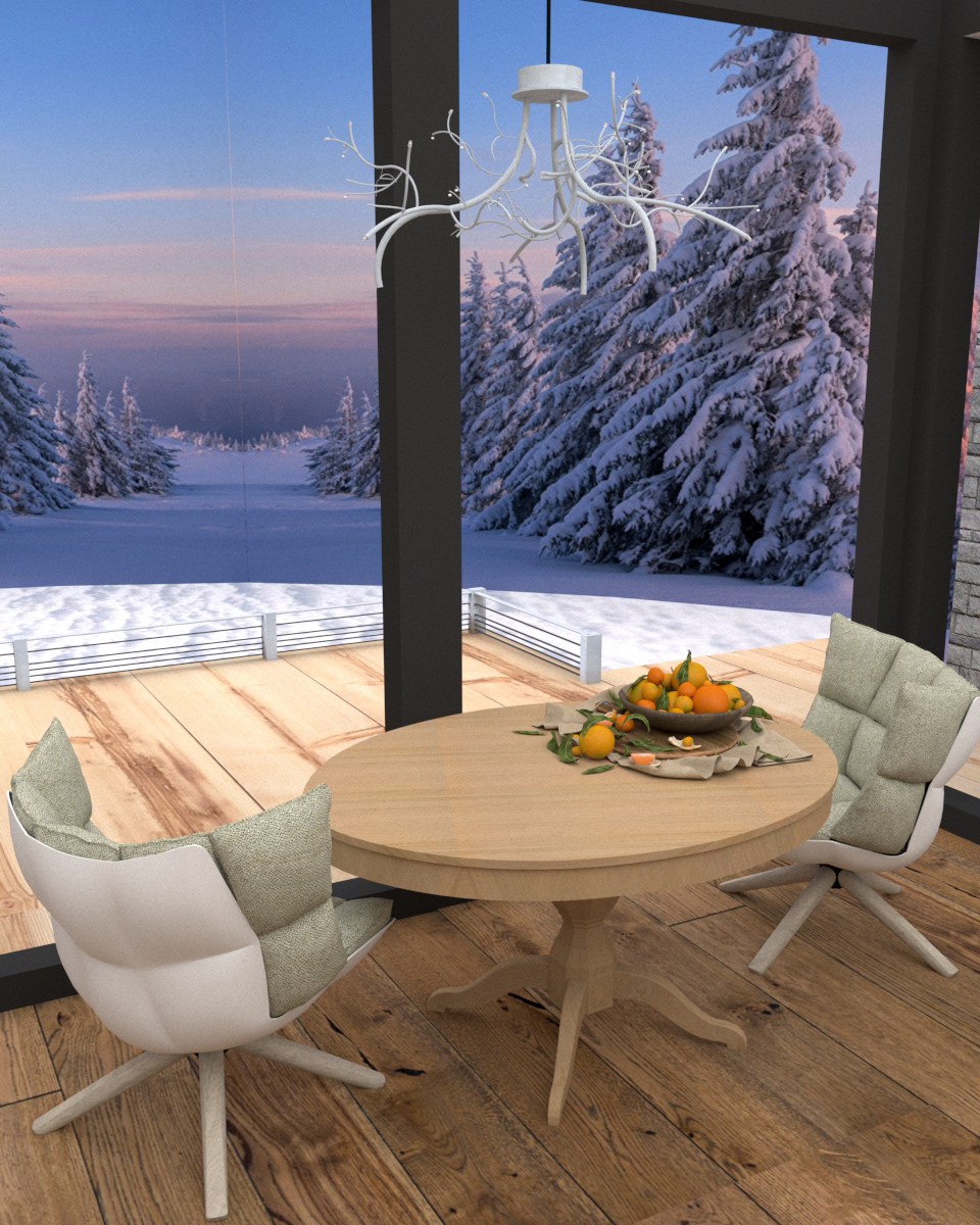 3d modeling Adobe Photoshop chalet Country villa designer interior designer SketchUP V-ray vacation home