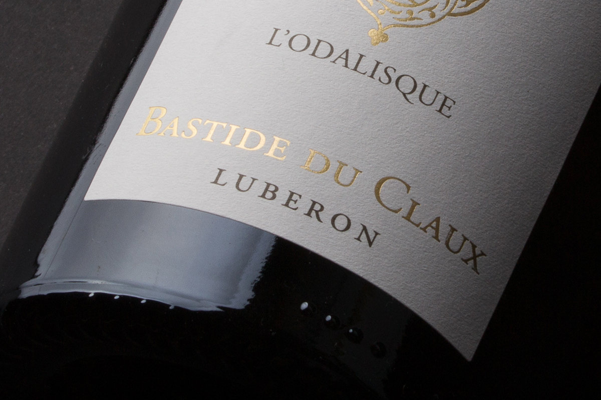 Adobe Portfolio luberon etiquette vin wine Label moure gold france chic luxury