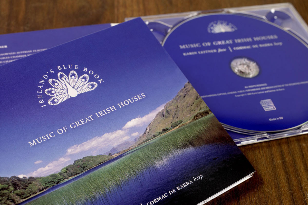 Adobe Portfolio Ireland's Blue Book CD design brochure design Ireland hotels Bluebook