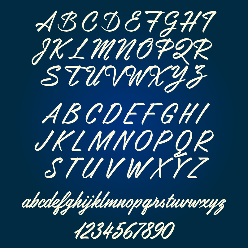 typography   font type brush script font type typography  