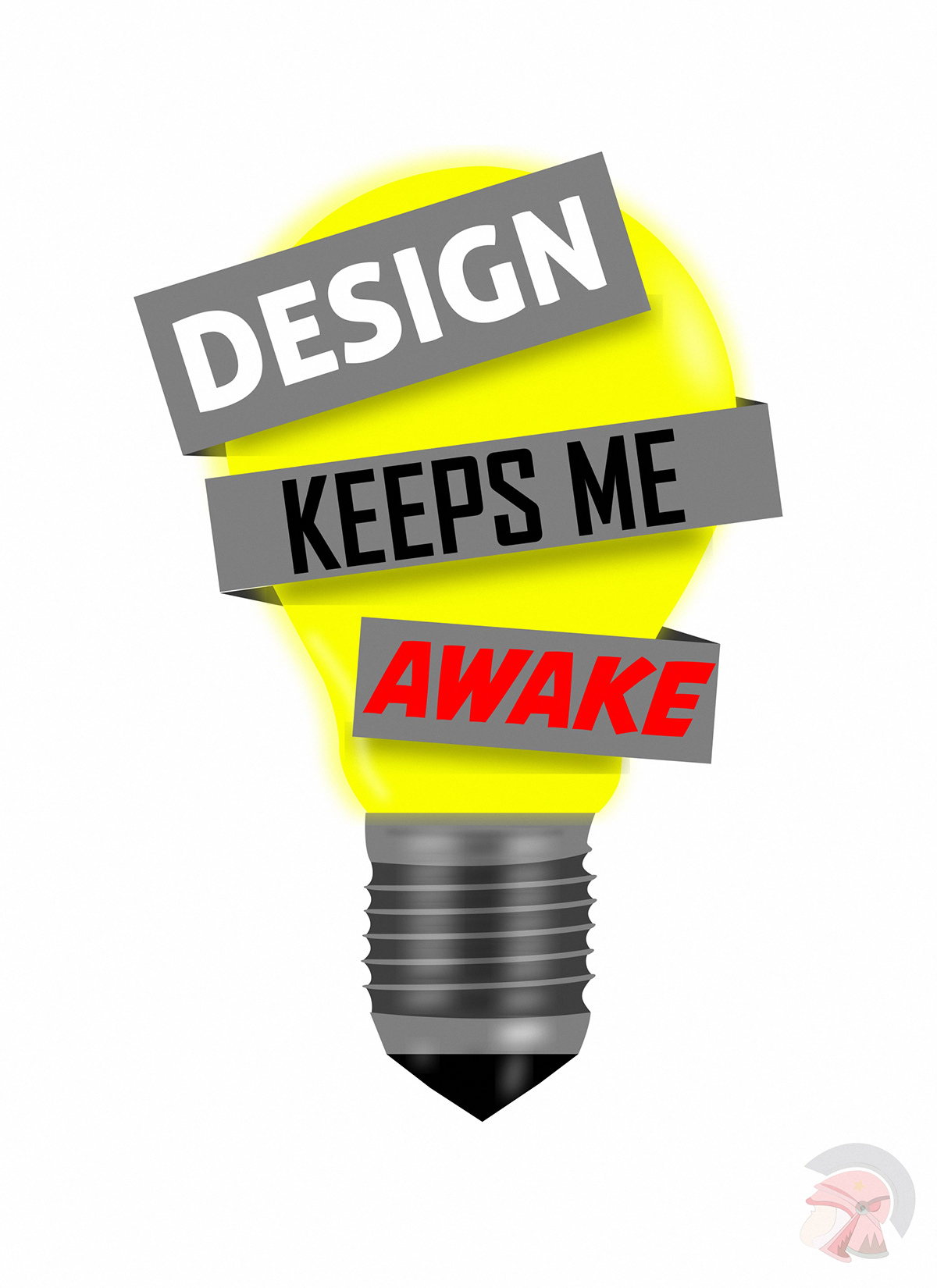 design light-bulb awake Designer Life Illustrator qvaanja