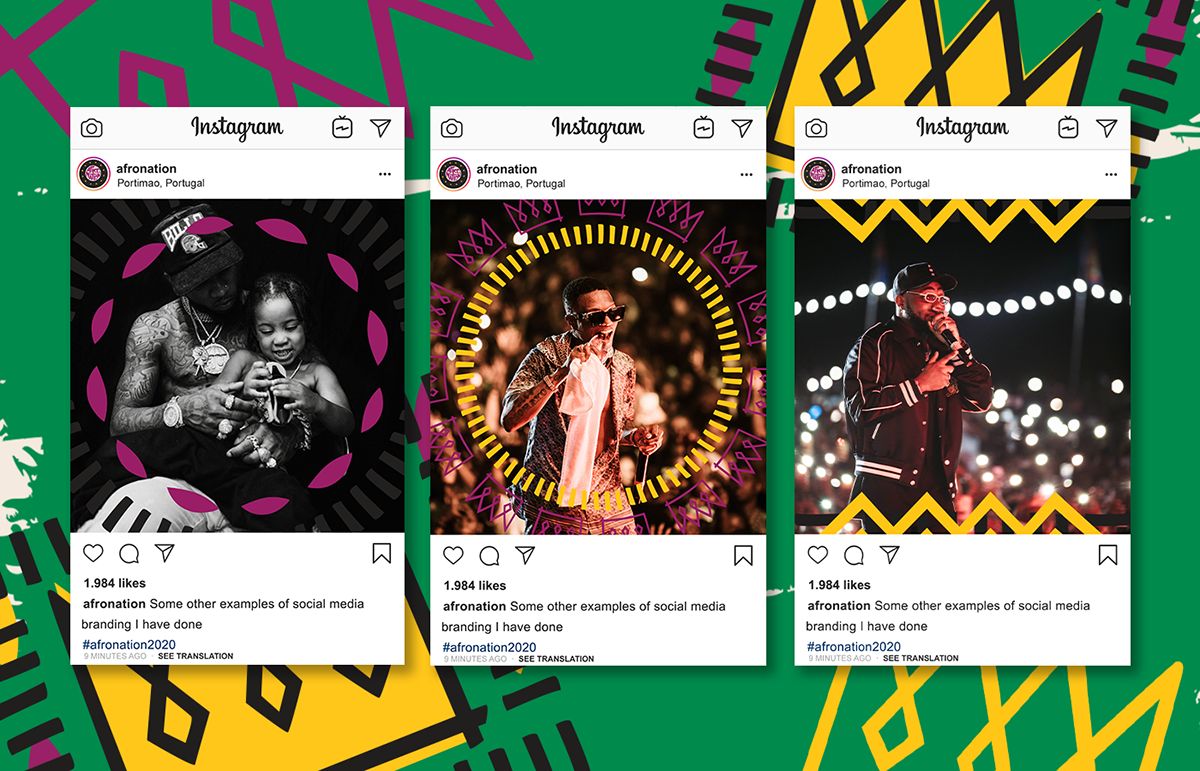 africa Afro Nation Afrobeats branding  Dancehall music Music Festival tory lanez Wizkid