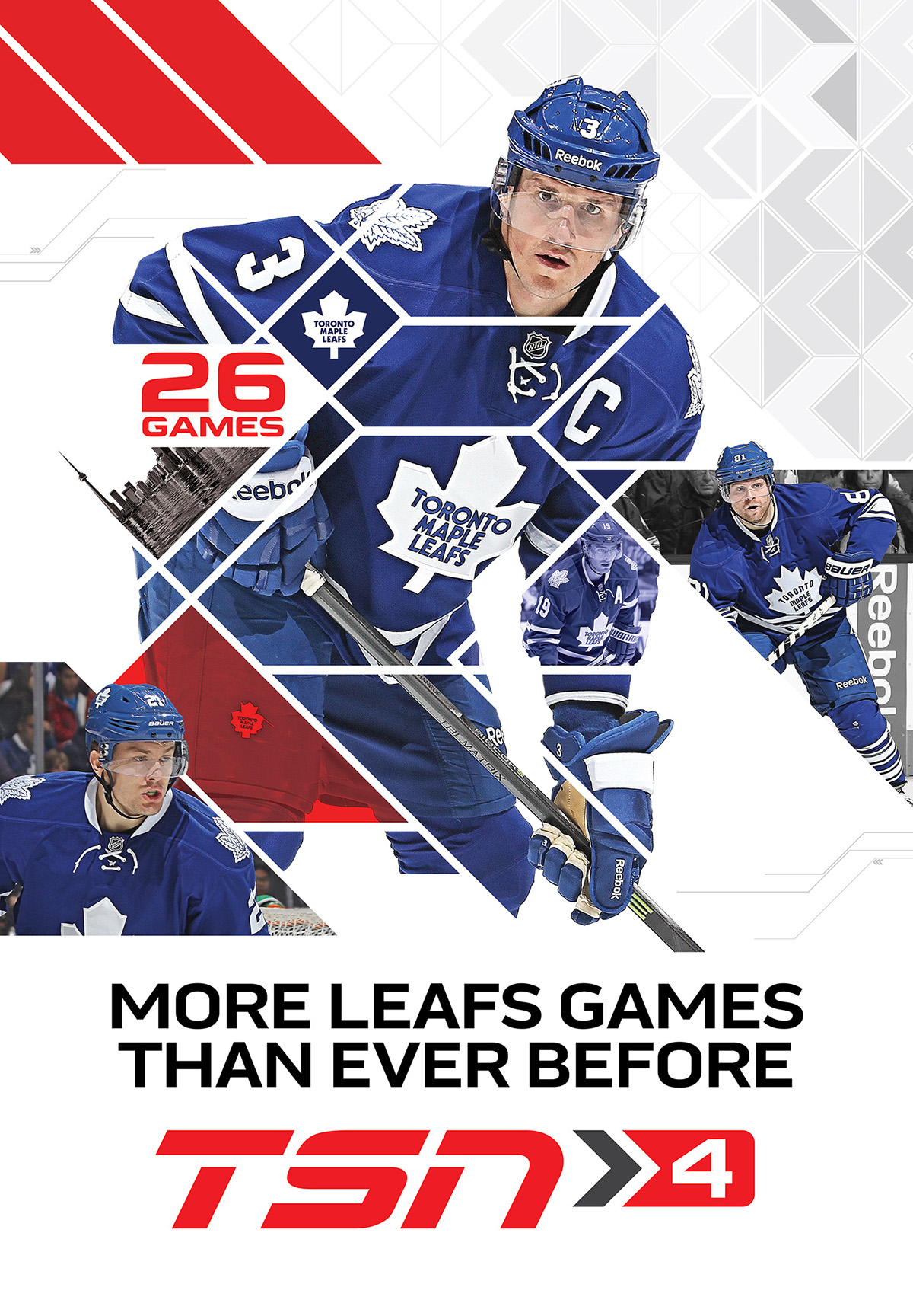 tsn sports tv television Outdoor posters key art hockey Toronto maple leafs ottawa senators kessel phaneuf bernier