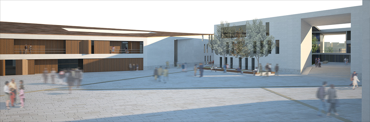 Empoli  Florence town hall Cultural Centre museum Render Urban Design