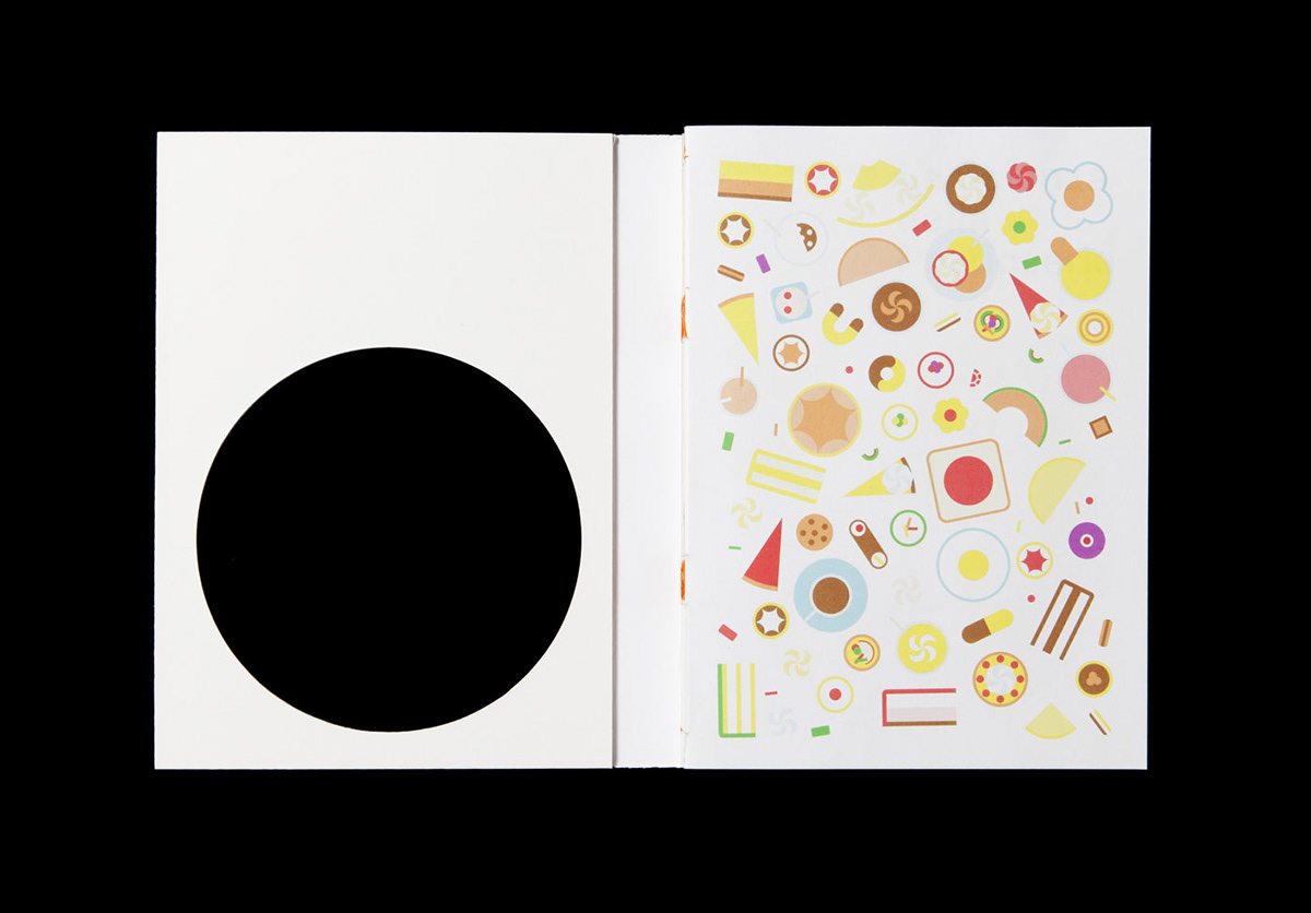 book object pastry combinatorics generative design science visual score Minimalism shapes recipes Cook Book