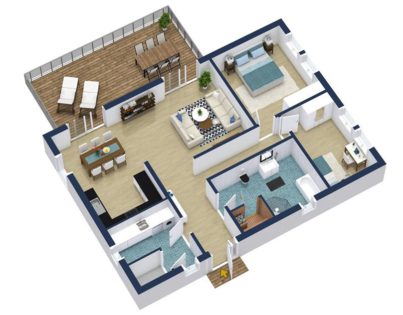 3d floor plans FLOOR design photoshop Graphic Designer adobe illustrator SketchUP architecture 3D House Plan 3DxMax