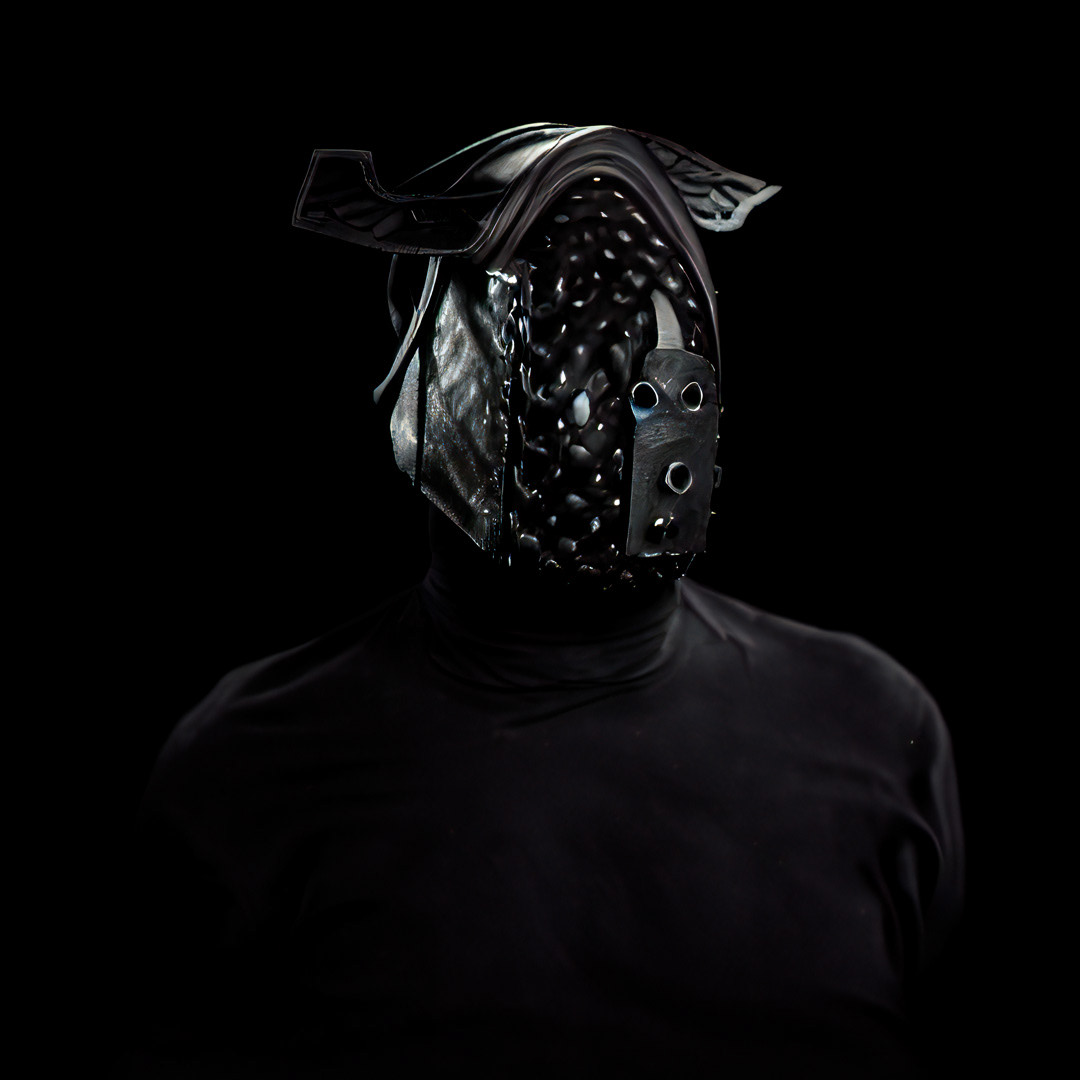 ai artificial intelligence generative art leathermask mask photoshop portrait selfportrait stablediffusion