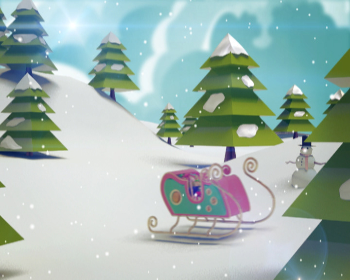 Christmas x-mas chariot snow scene TV Promo ss music Channel vikram vikramtg 3d design 3d animation