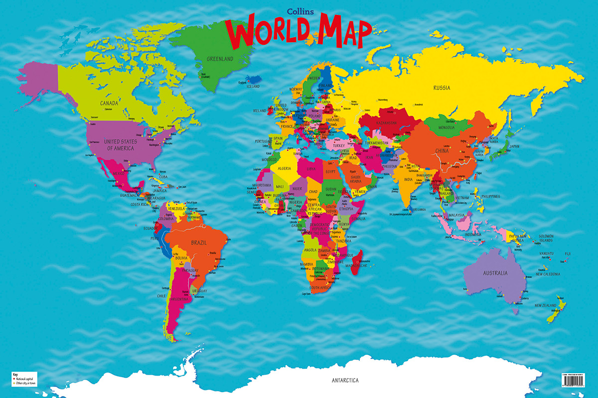 Collins Children S World Map On Behance