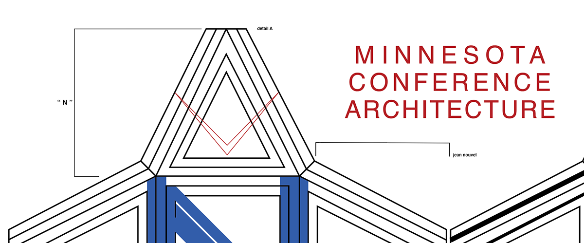 conference architecture jean nouvel poster graphic design  Blueprint louve abu Dhabi adobeawards