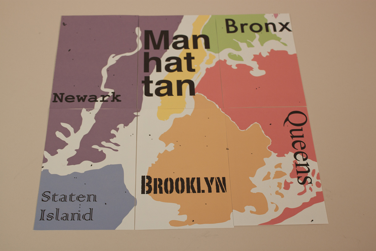 nyc font cards maps krystal krystal mcnaughton new york city Promotional cards mcnaughton