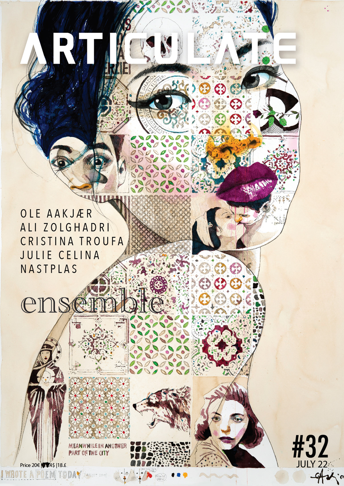 contemporary art Digital Art  editorial design  Layout magazine