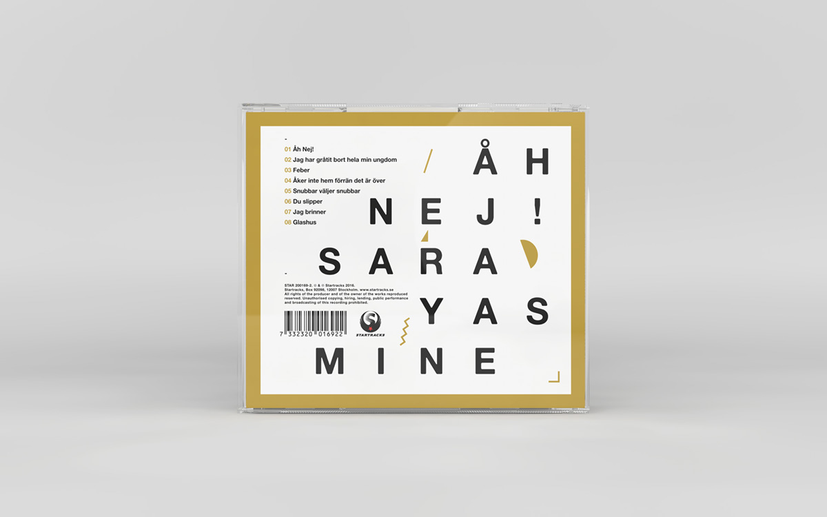 Album cd LP vinyl record Sweden Startracks sara yasmine Album design LP Design sleeve Jewelcase