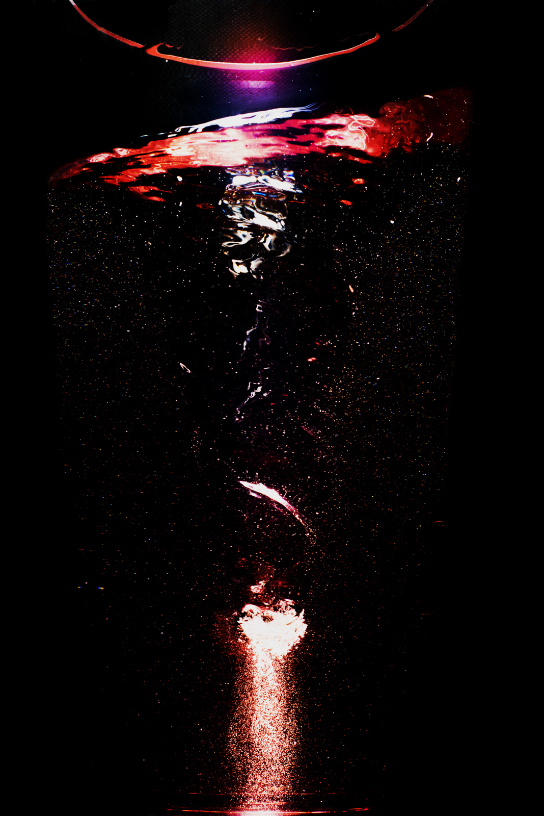 abstract Space  Liquid movement tension colour black Ominous fine art