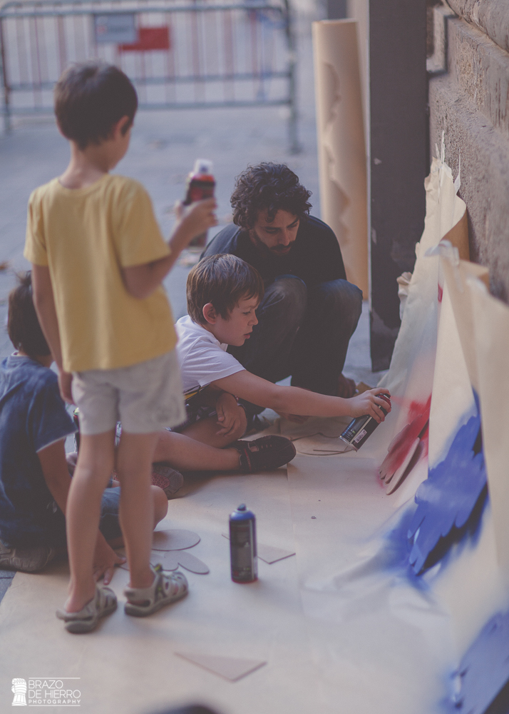 kid workshop streetart graffiti workshop learn cere Maestro Cerezo Asalto 8ºAsalto