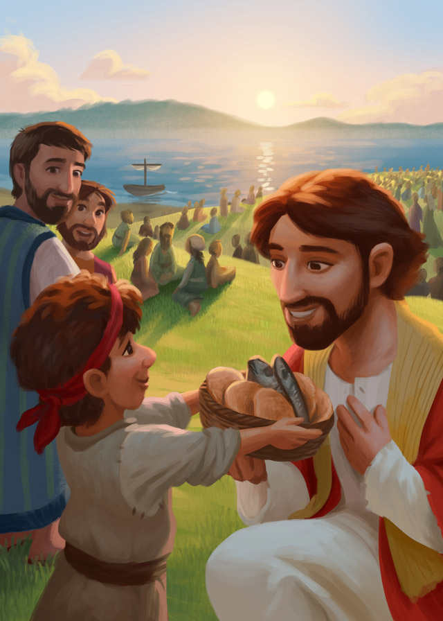 International diverse multicultural children jesus Christian bible miracle kids Love Easter