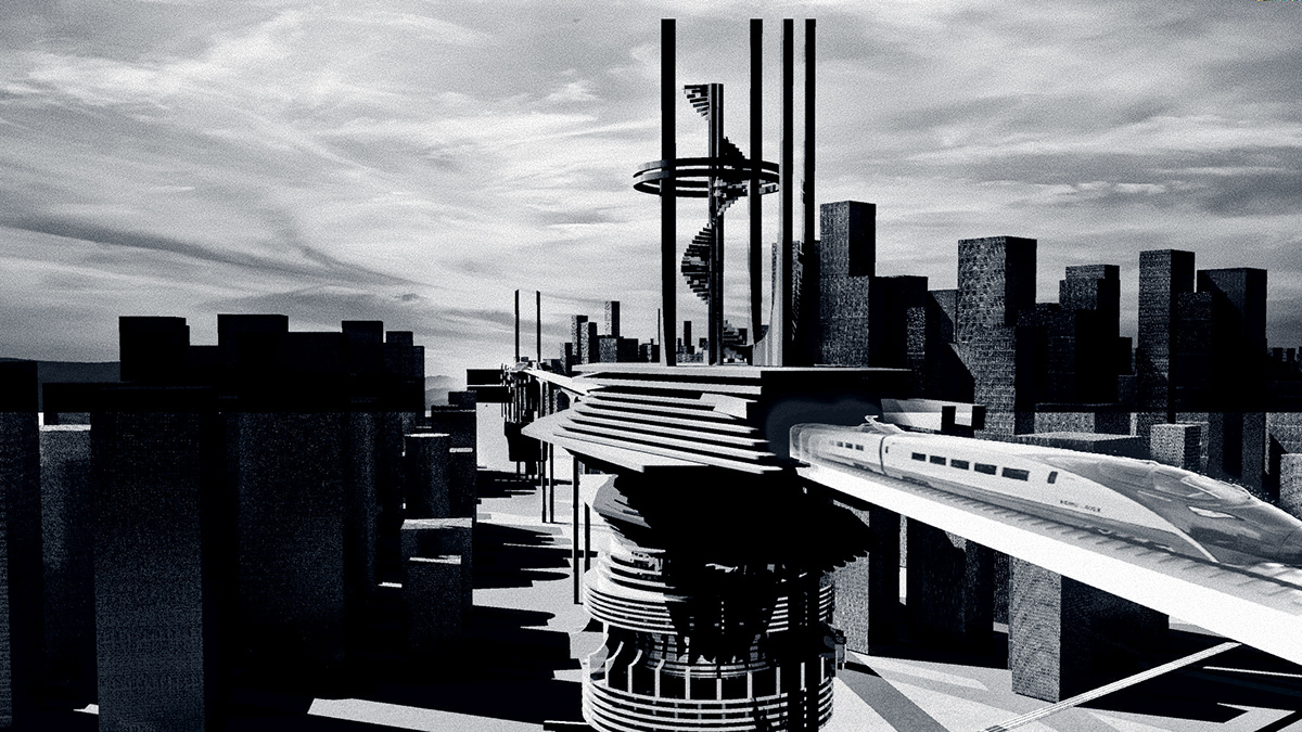 concept art city plan science fiction architecture rendering vfx Rhino star city sci-fi Imagining City