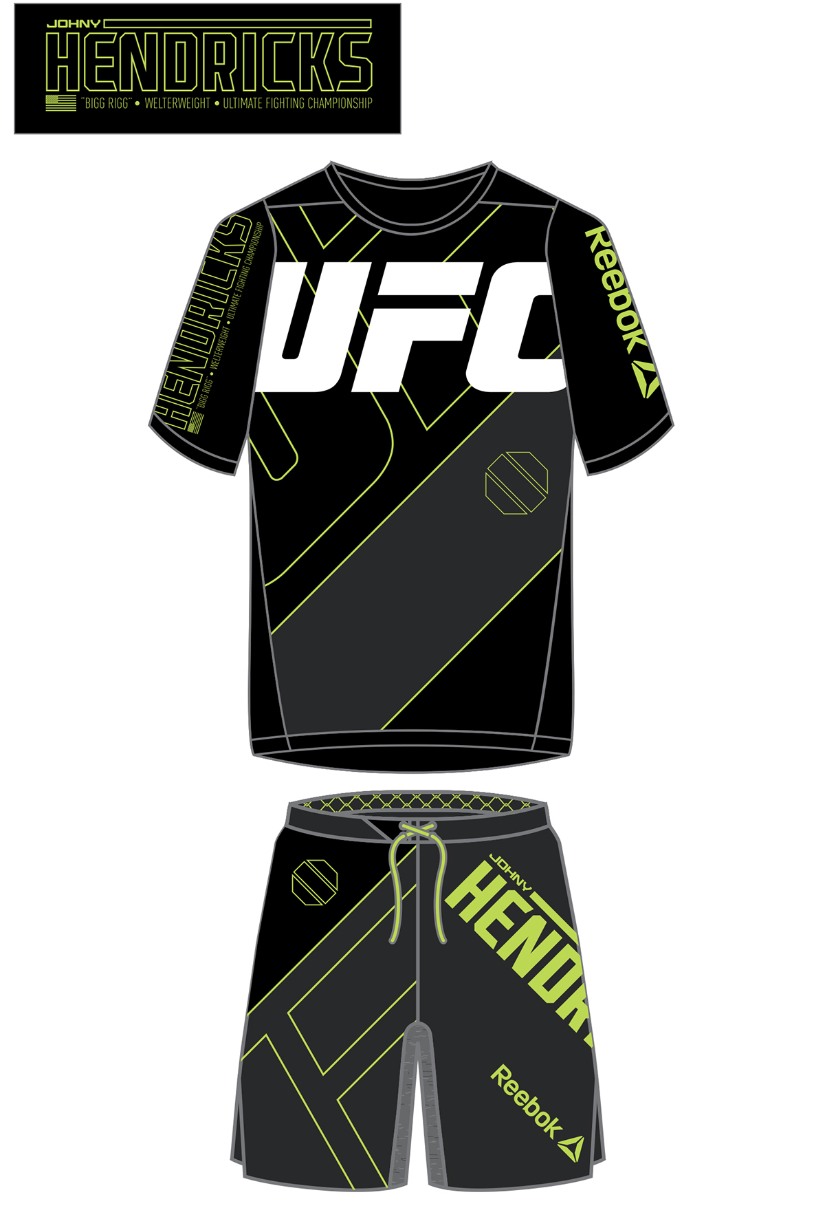 apparel Performance graphic direction  UFC reebok MMA concept