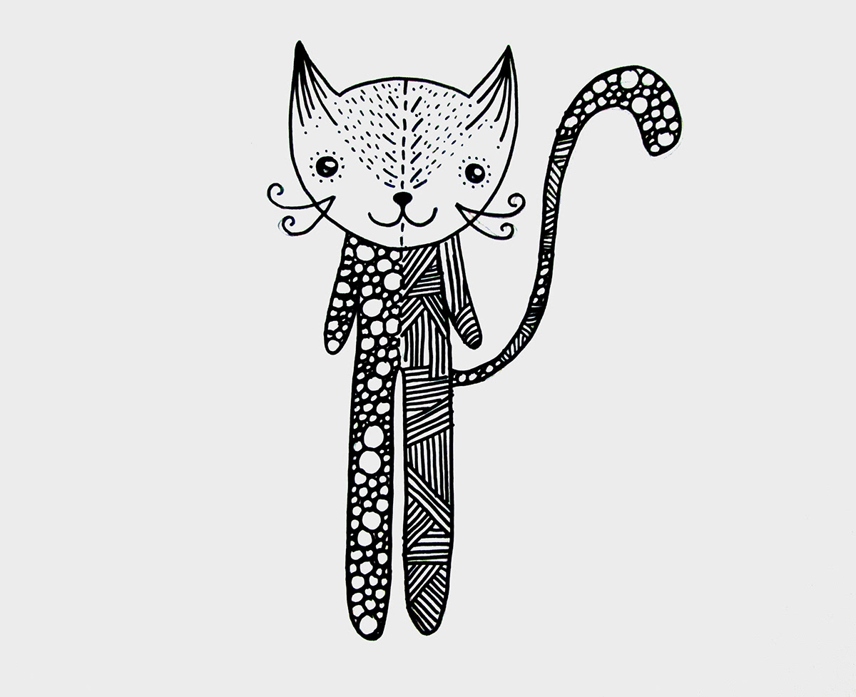 ilustracion gatos diseño de personajes