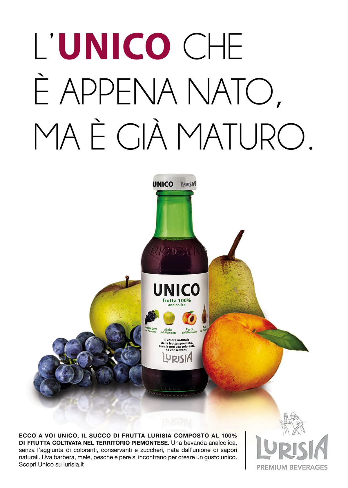 juice lurisia Fruit Spot ads cool creative water color funny carosello bottle