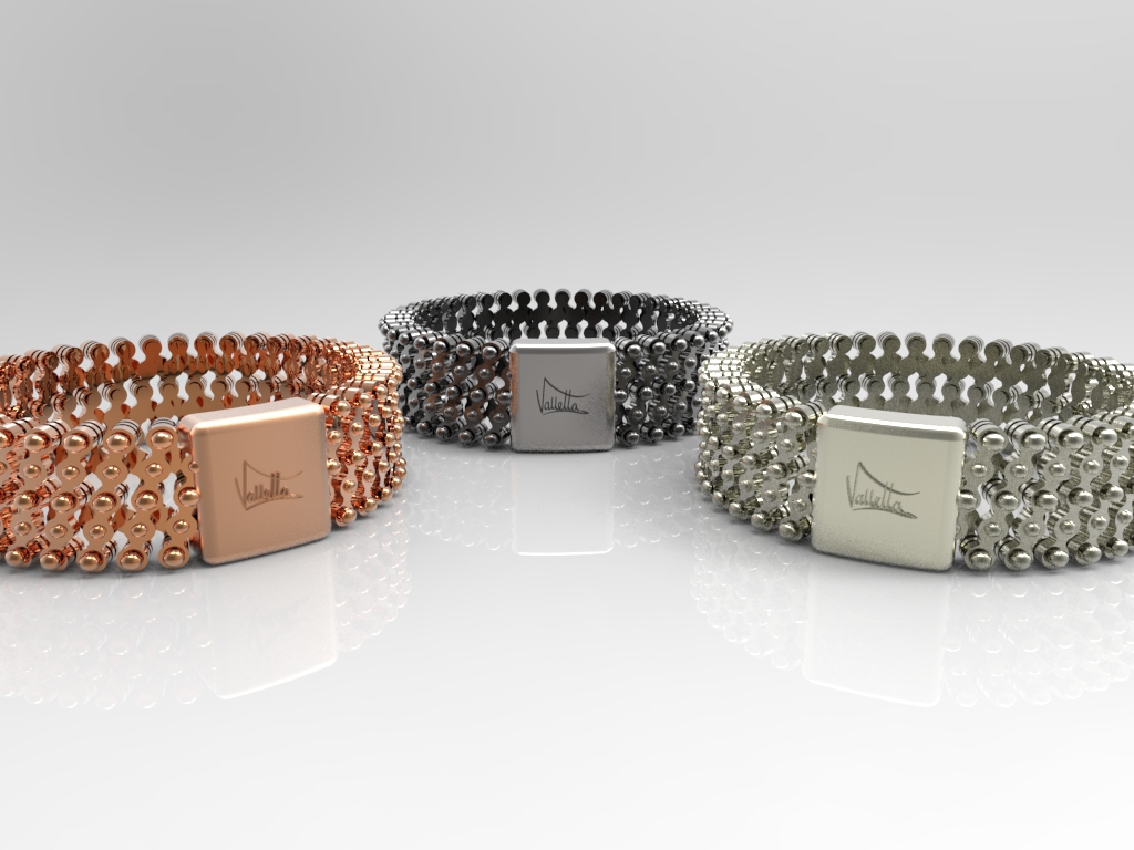 Valletta bracelets expandable 3d printing