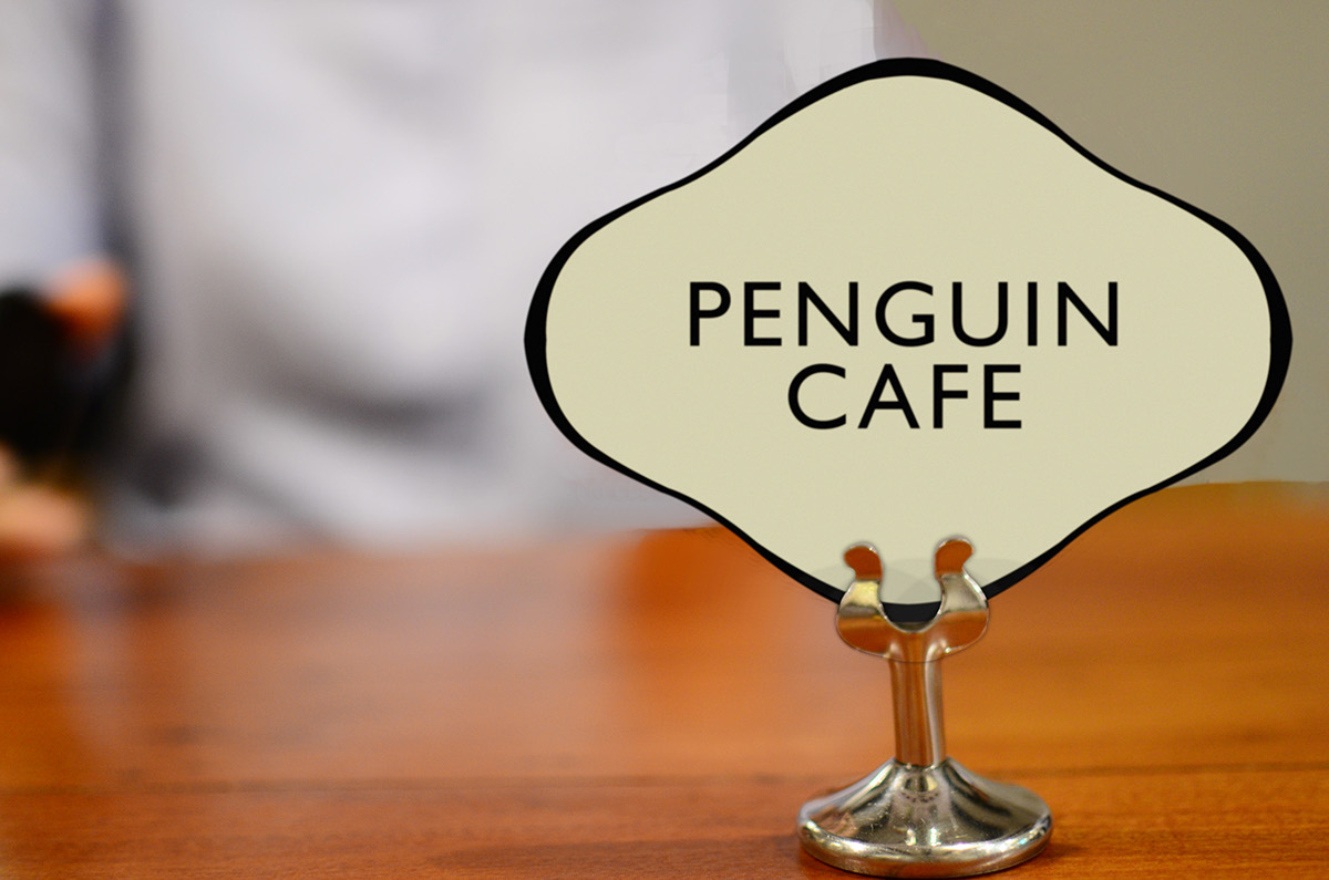 penguinbooks penguin cafe children books color posters menu Signages collaterals