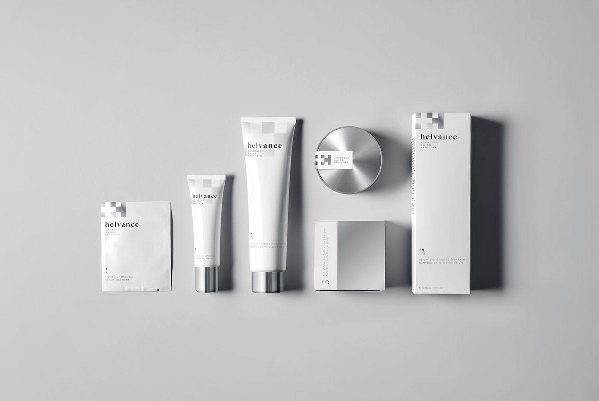 package design  cosmetics skincare cream Switzerland Paris Art Director visual identity logo minimal skin