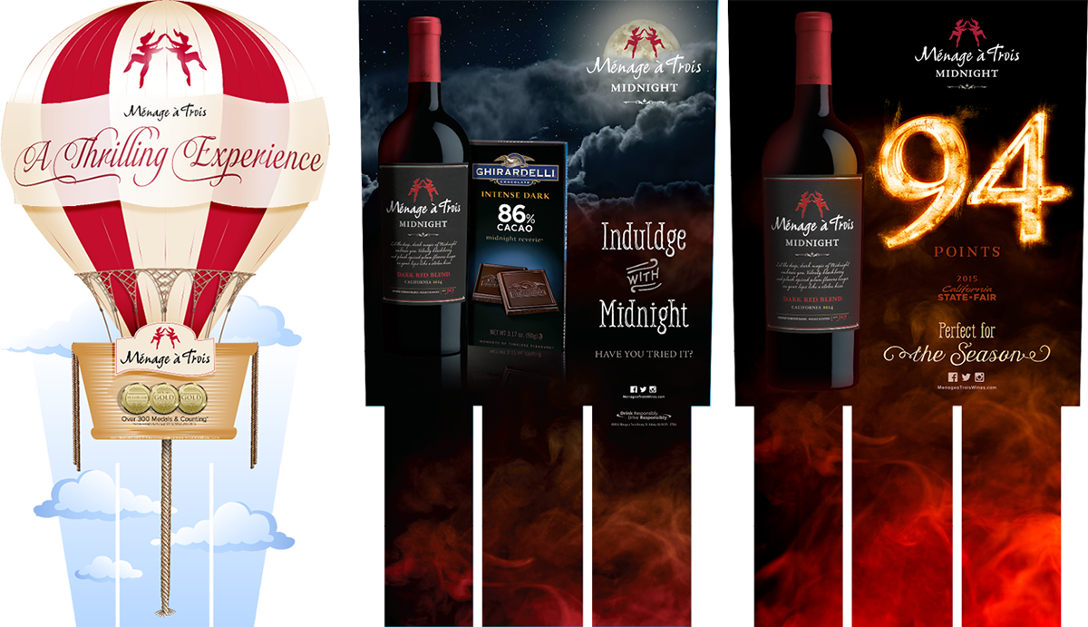 alcohol wine Spirits digital media Photoshop® Illustrator® Adobe® campaign Platform commercial point of sale  Displays label design