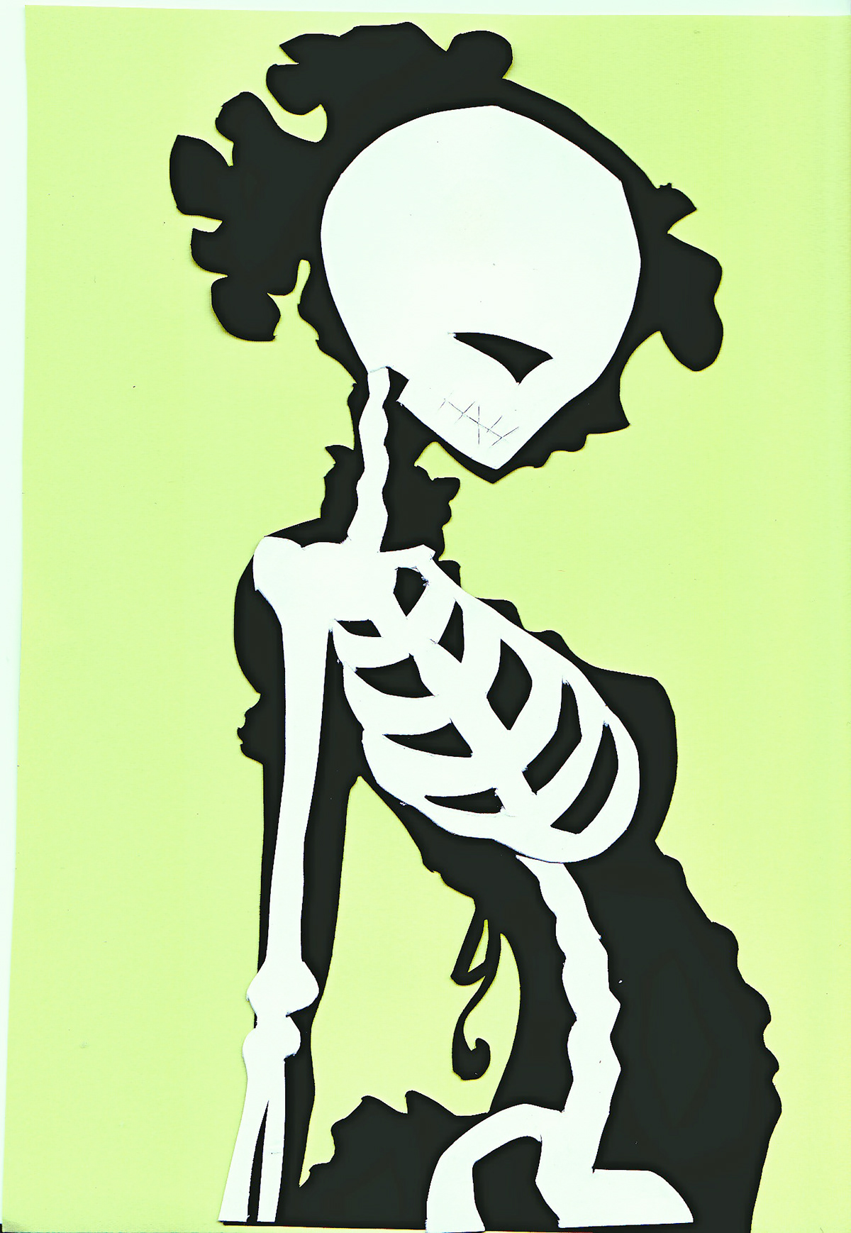 cutpaper skeleton