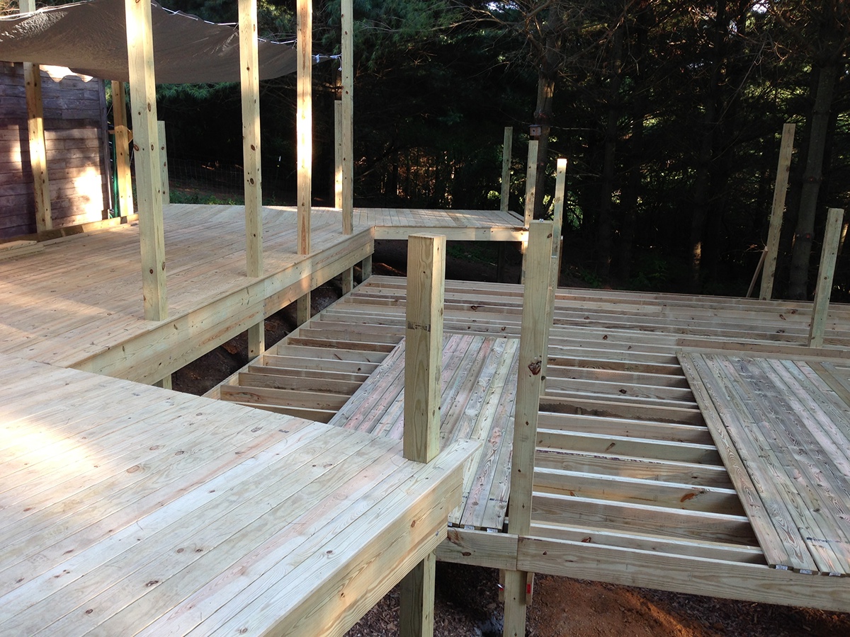 deck farm forest construction organic Patio stairs furniture