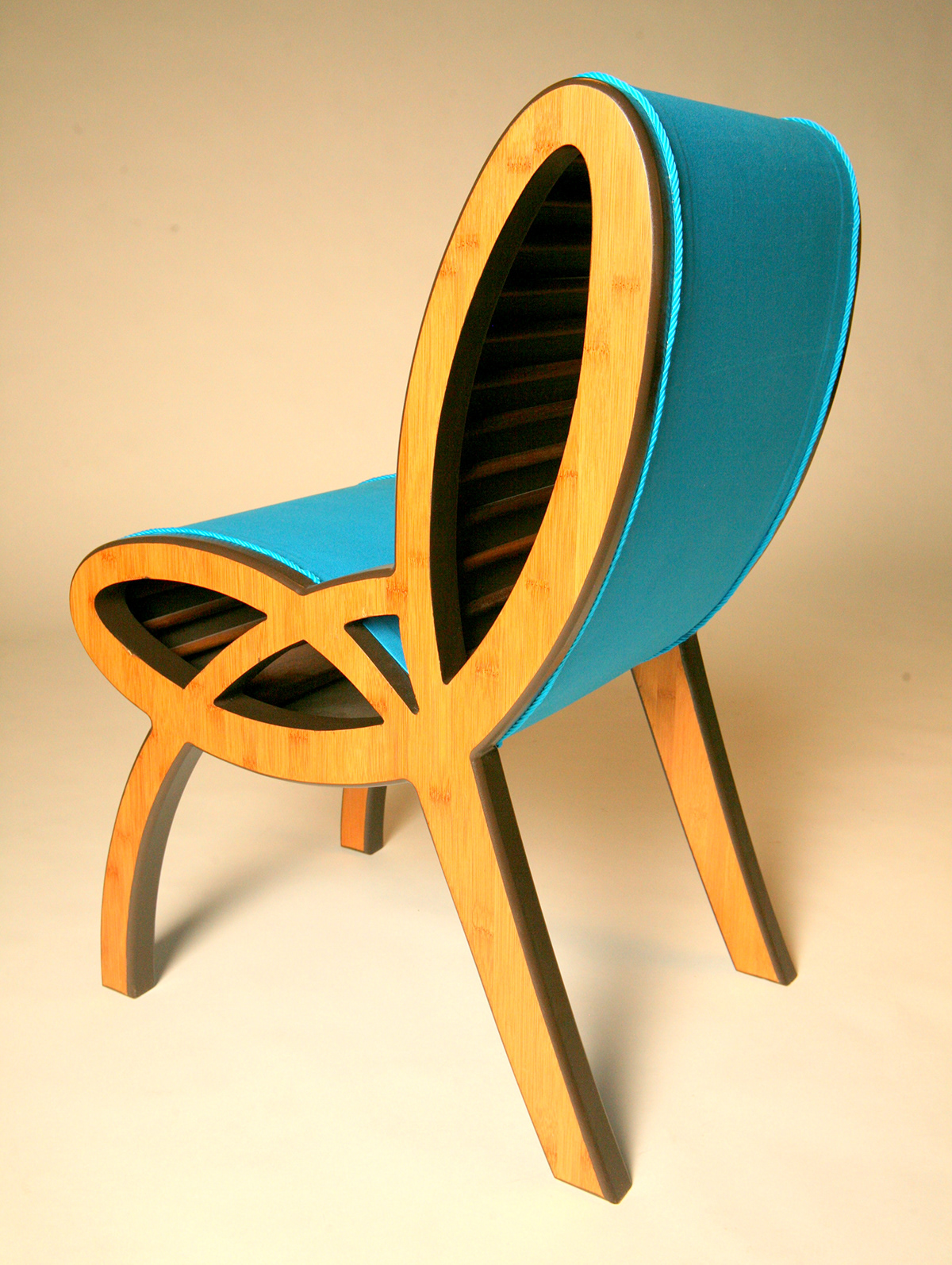 bamboo wood furniture design chair fabric cherry walnut Interior curve cnc