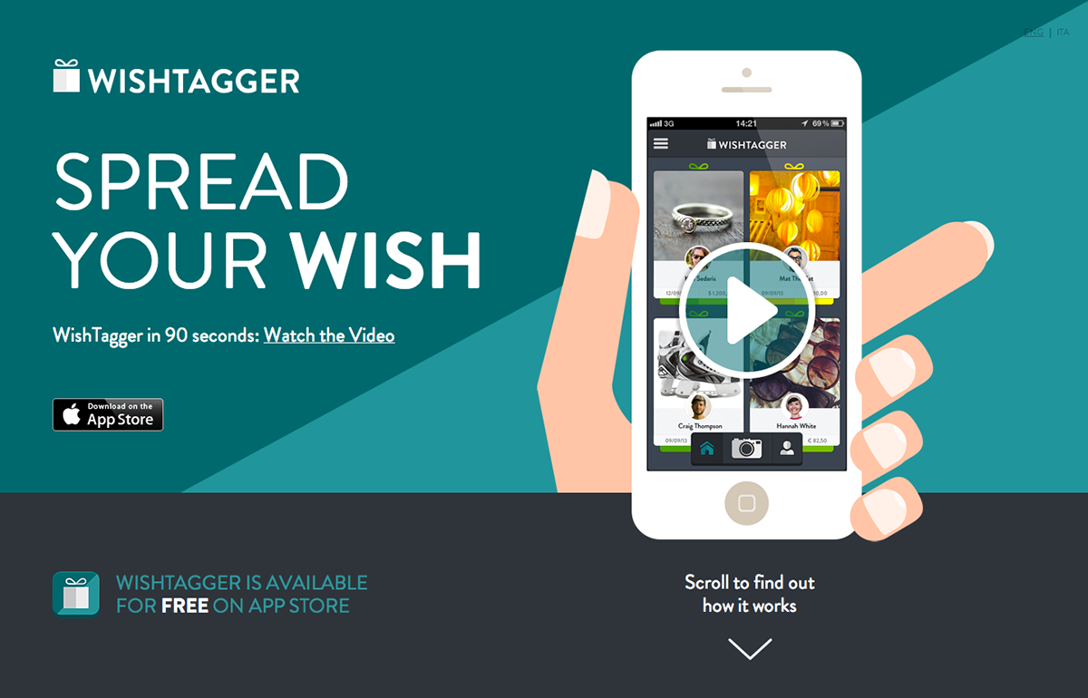 wishtagger Website Single Page scroll css3 JavaScript