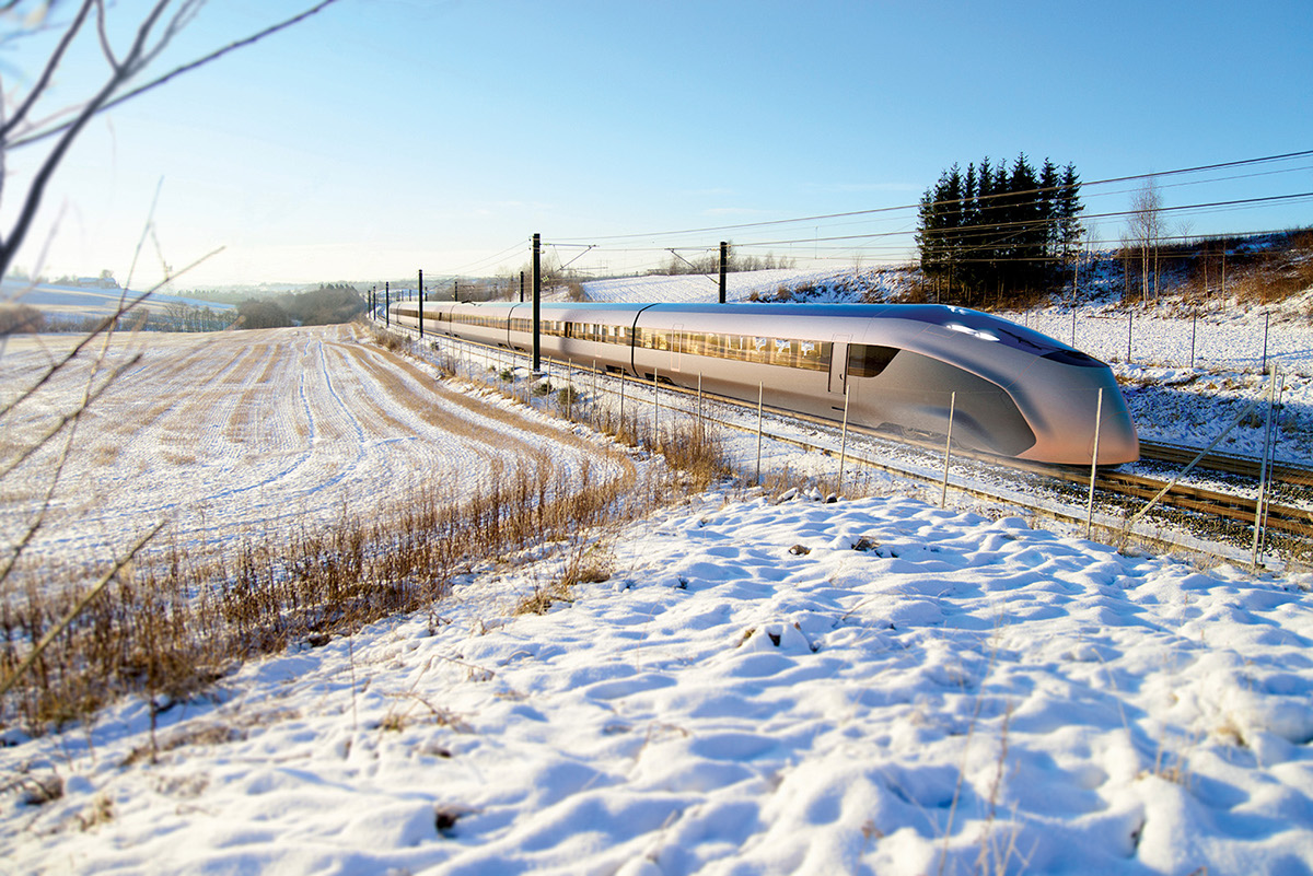 HSR train rail high speed rail high speed train High-speed Alstom Bombardier Shinkansen tgv Scandinavia oslo ideation sketches