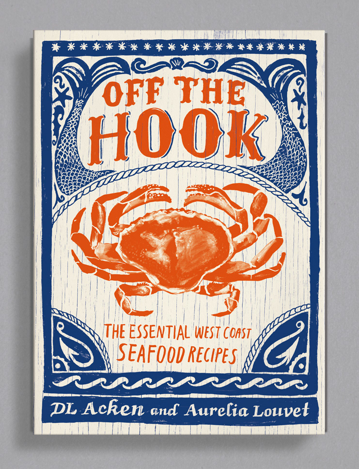 cookbook book design ILLUSTRATION  graphic design  editorial design  seafood book spreads publishing  