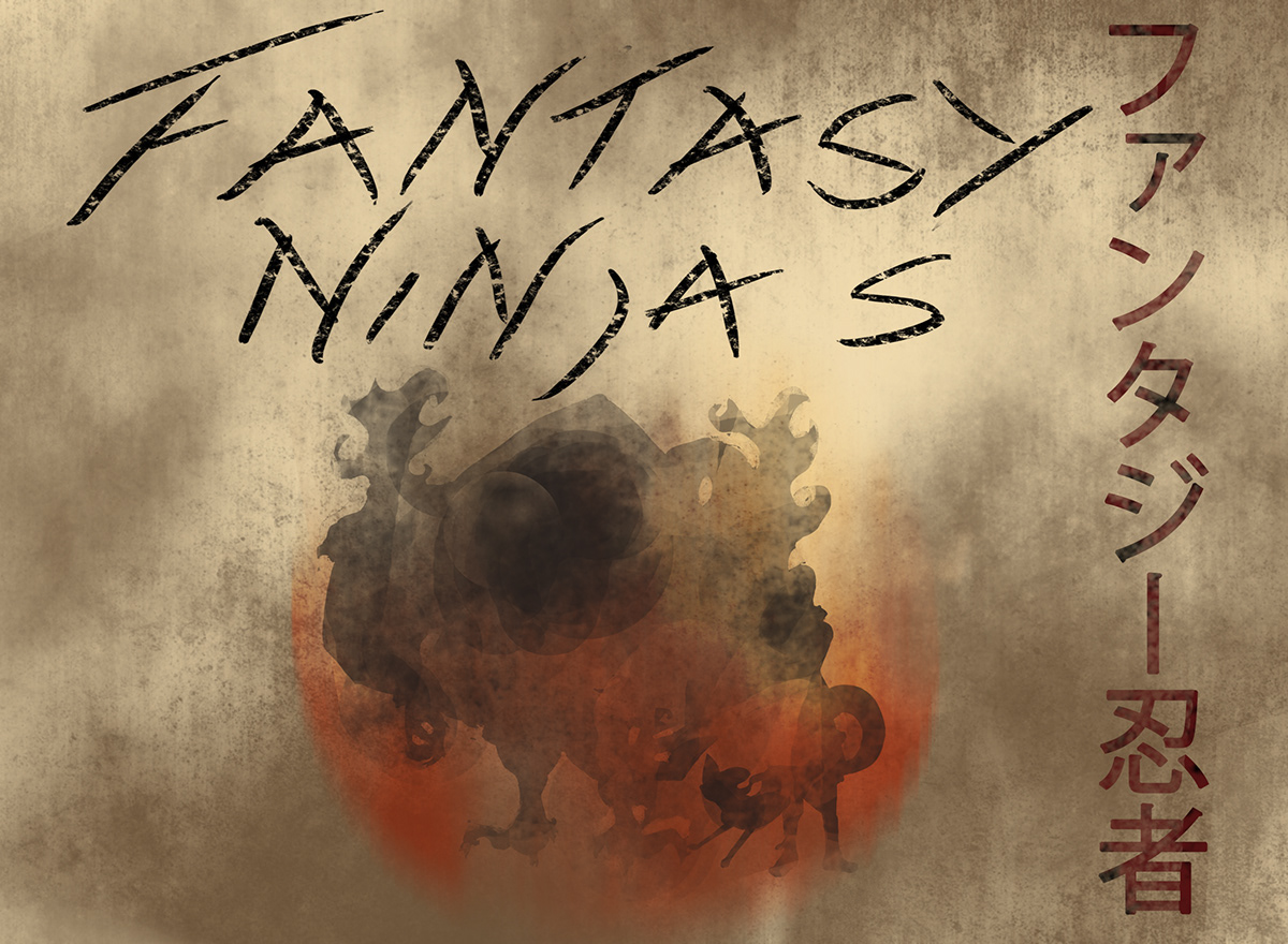 Fantasy Ninjas characters  illustrations 2D design