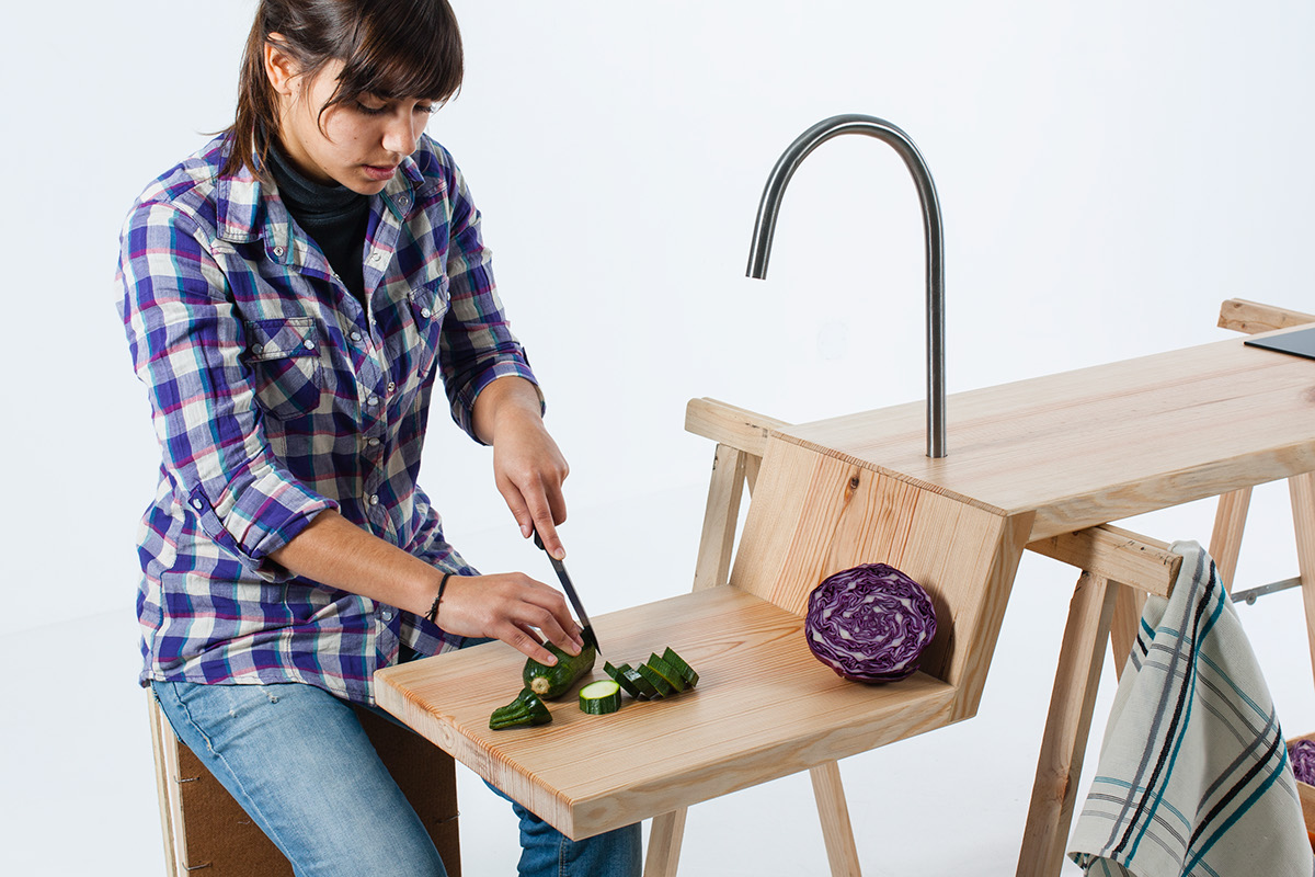 design de produto design industrial wood kitchen