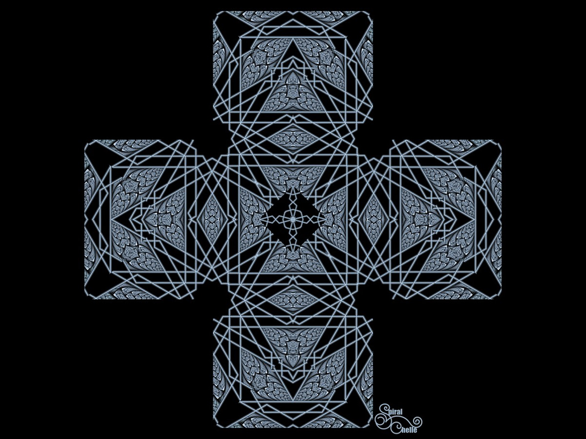 apophysis digitalart fractal geometric， kaleidoscope Mandala Original pattern Spiral Spirograph