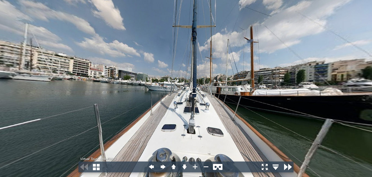 360 VR virtual tour yacht