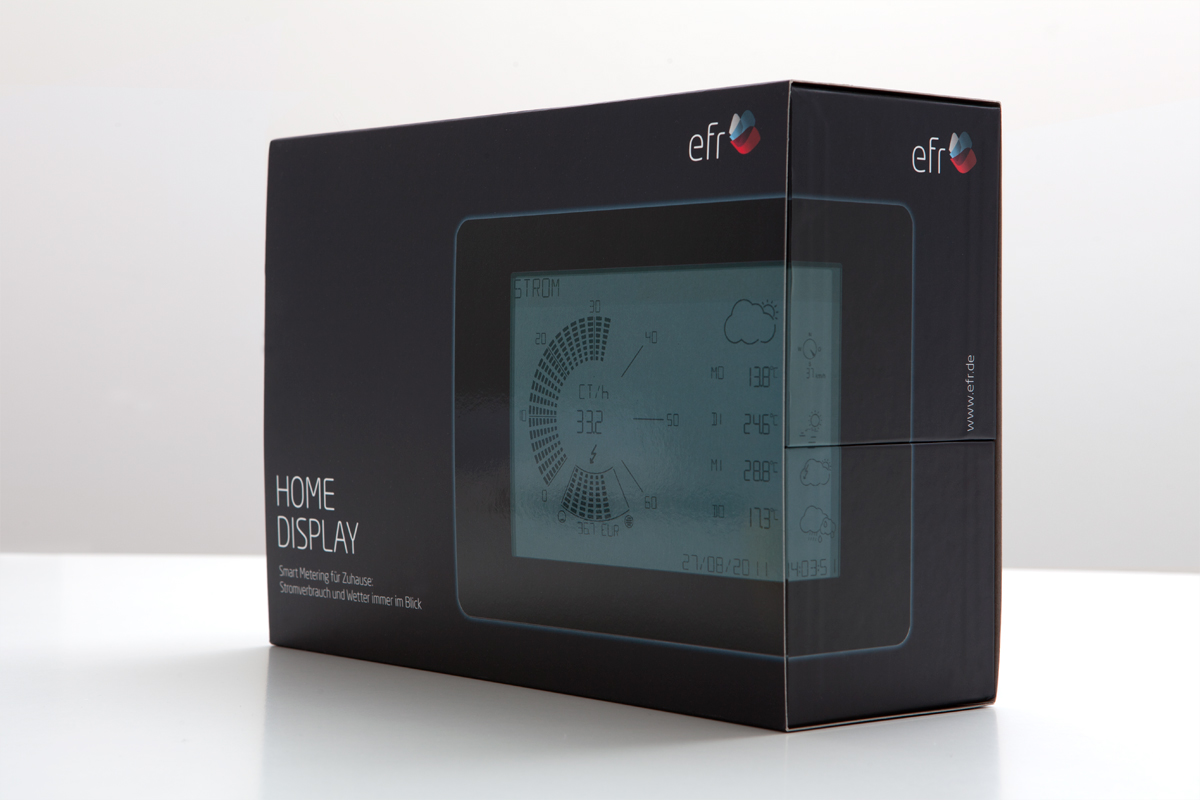 Packaging verpackung EFR HomeDisplay SQUIECH Design electronic device