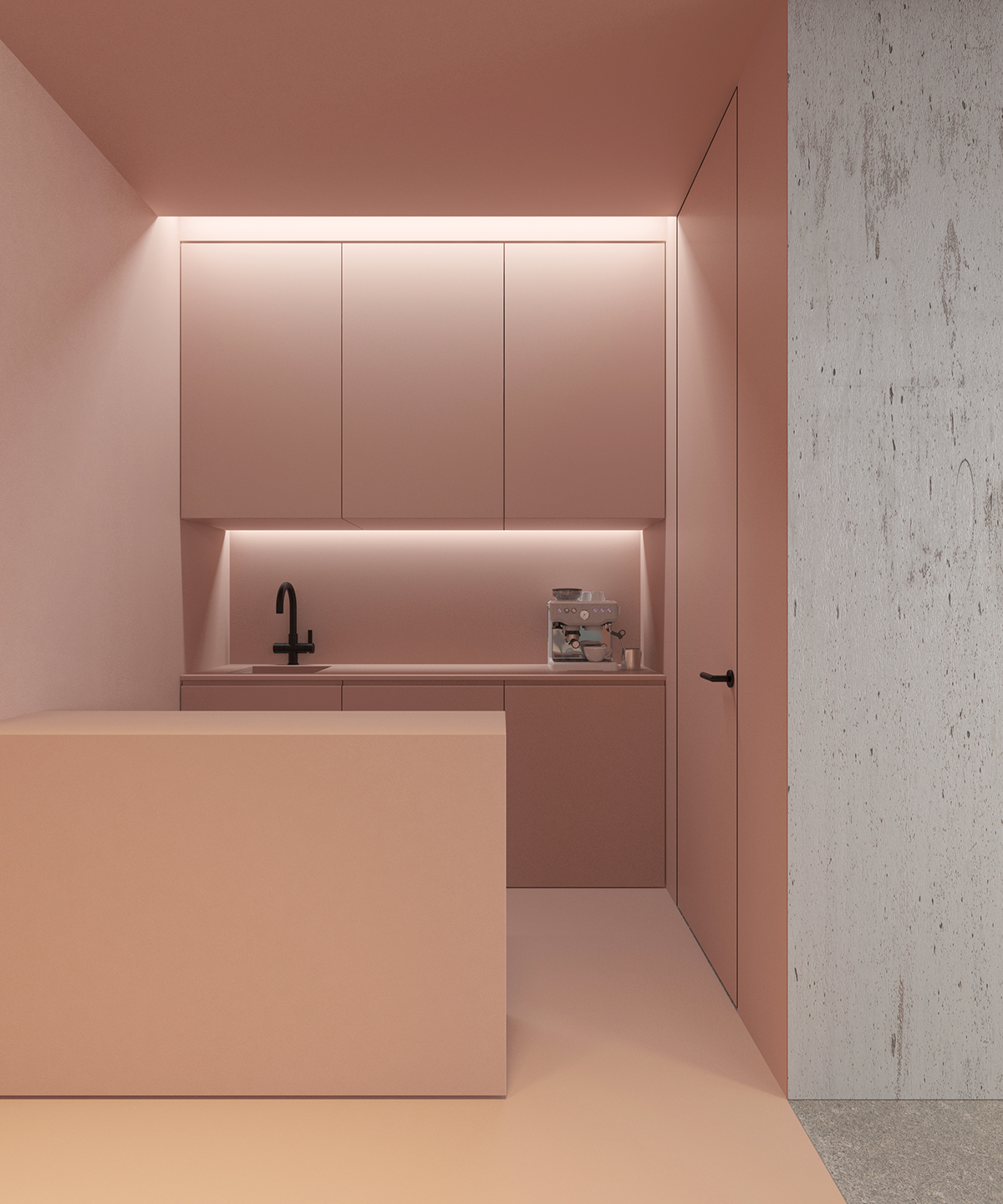 #emildervish officedesign Office pink hay aeronmiller artemide knoll concrete kiev #dtile bathroom dornbracht