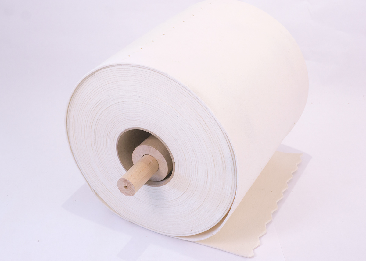 sculpture upholstery toilet paper felt paper tube scale