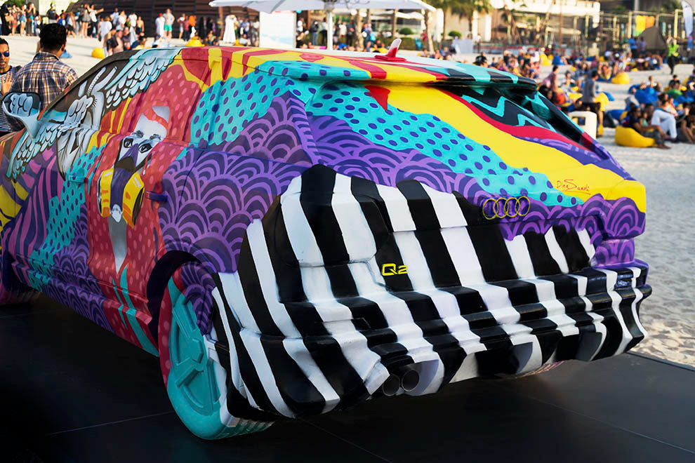 Street Art  painting   automobile art Graffiti design industrial design  car design Pop Art Patterns Audi