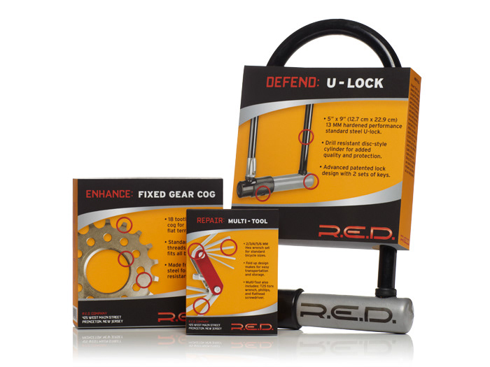 R.E.D. red Repair enhance defend Bike lock Gear cog multi tool