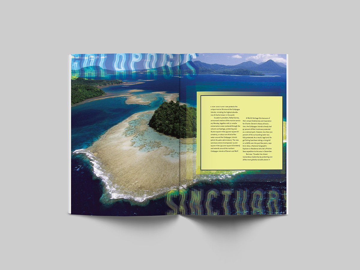 Ocean tech Technology magazine Magazine design