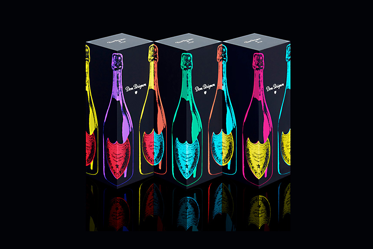 Domperignon ANDYWARHOL Champagne villapacri environmentaldesign