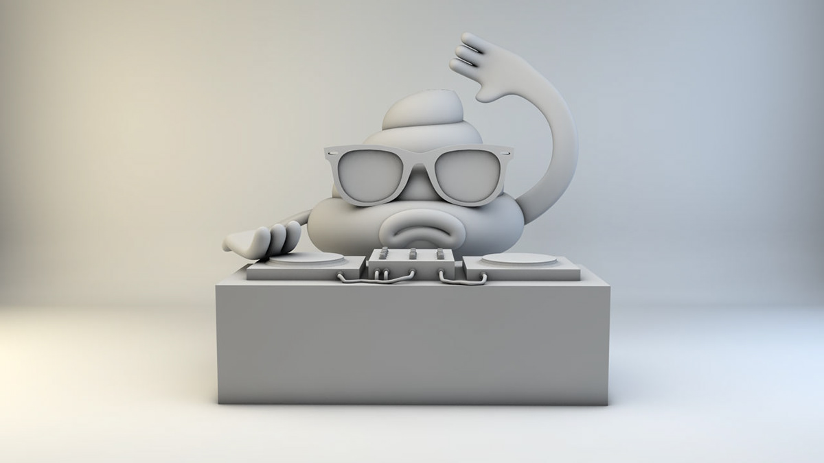 cinema 4d 3D Character digital graphic poster